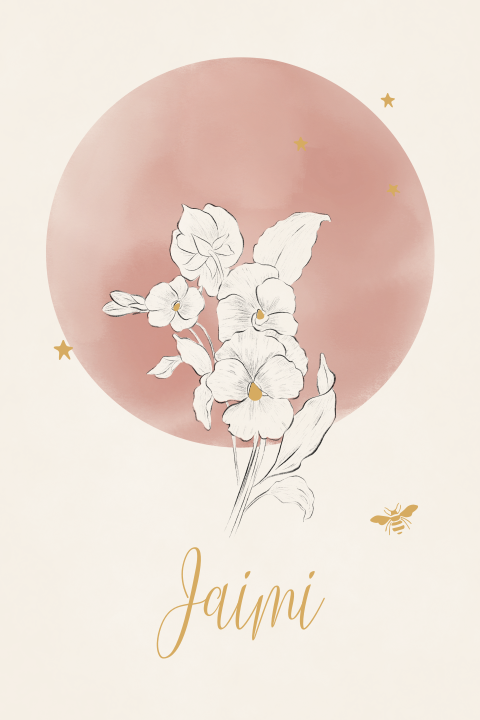 Tuinbord geboortebloem februari viooltje 40x60 cm