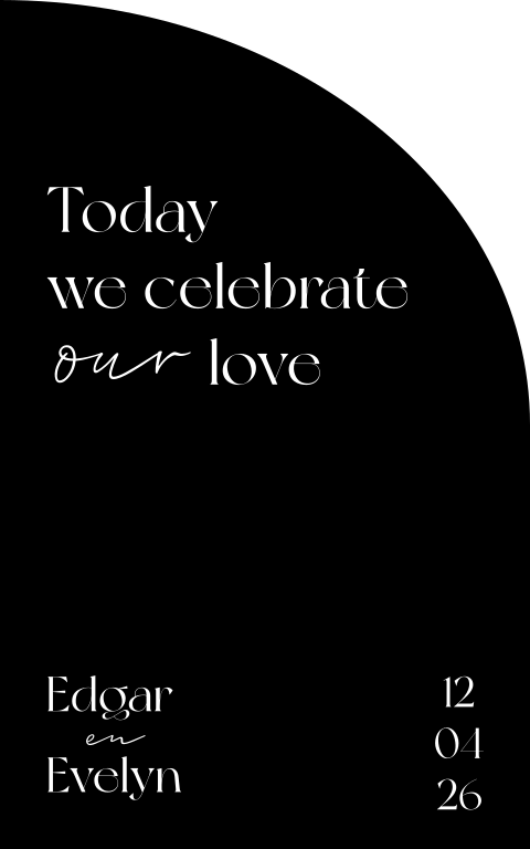 Welkomstbord zwart wit