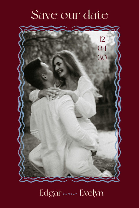 Save the date fotokaart