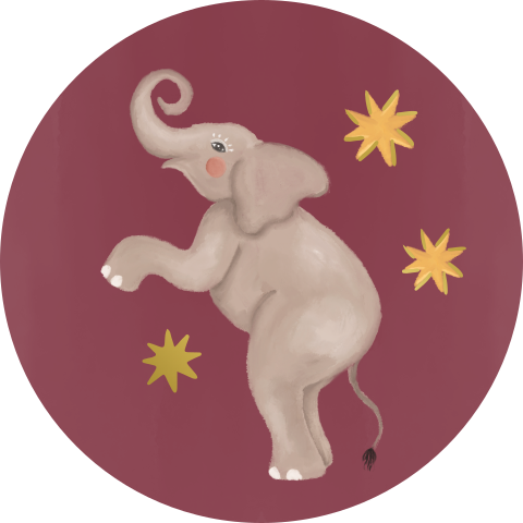Sluitzegel olifant roze