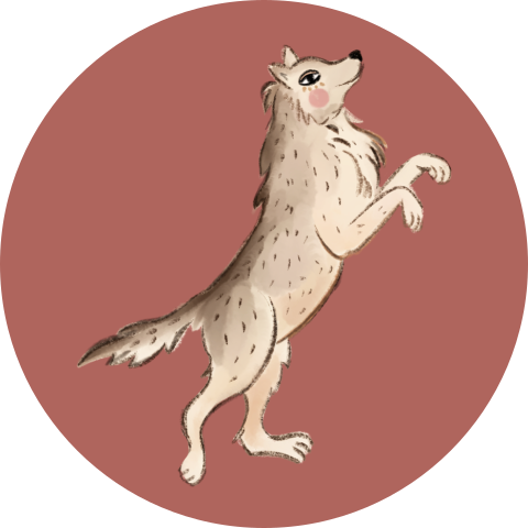 Sluitzegel wolf roze