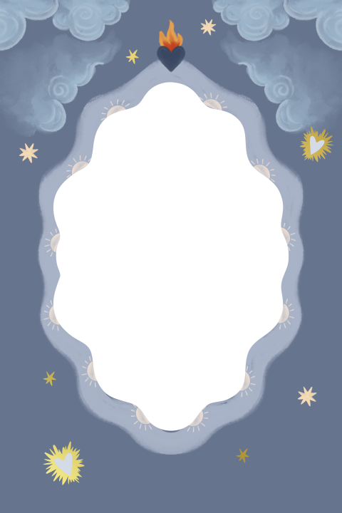 Geboortekaartje zwanen in de wolken blauw