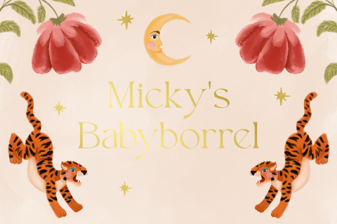 Kraamborrel speelse tijgers