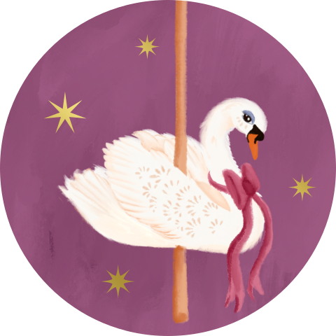 Sluitzegel zwaan roze