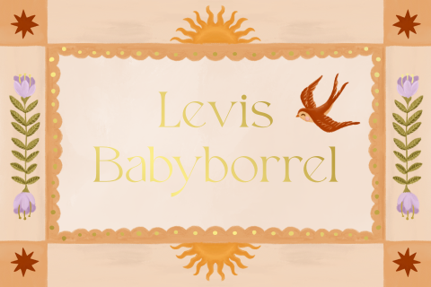 Kraamborrelkaartje zonsondergang