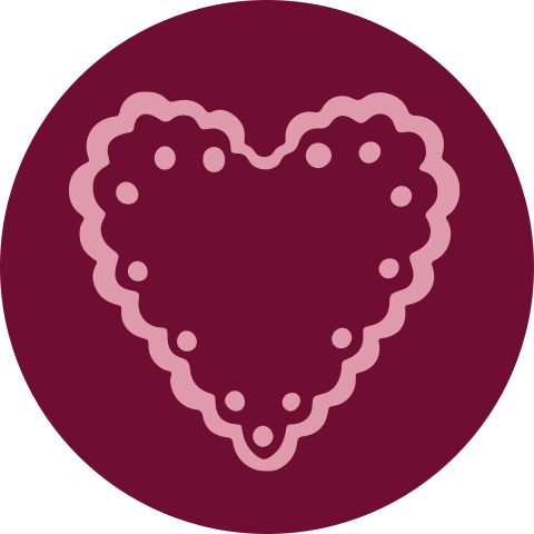 Sluitzegel roze hart