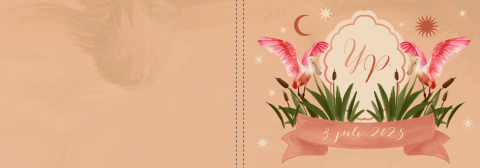 Gastenboek lepelaar peach