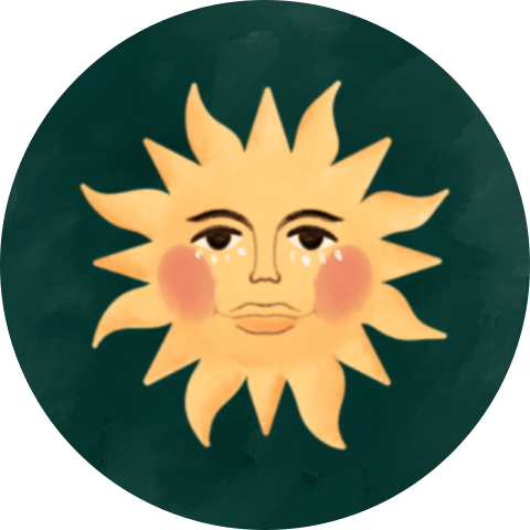 Sluitzegel zon groen