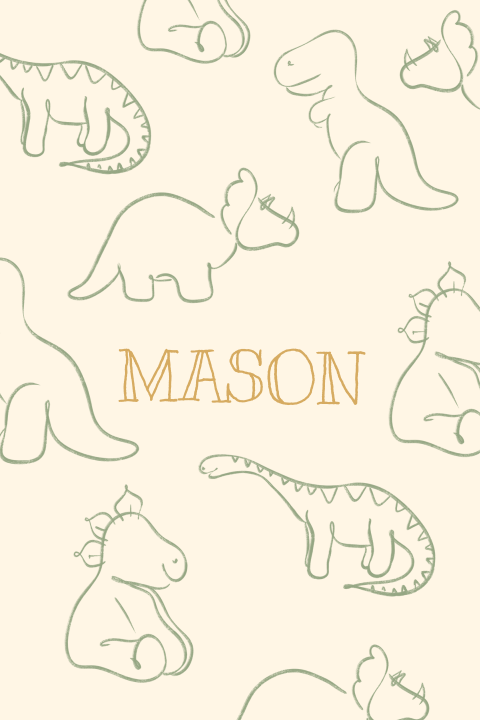 Tuinbord dinos groen 40x60 cm