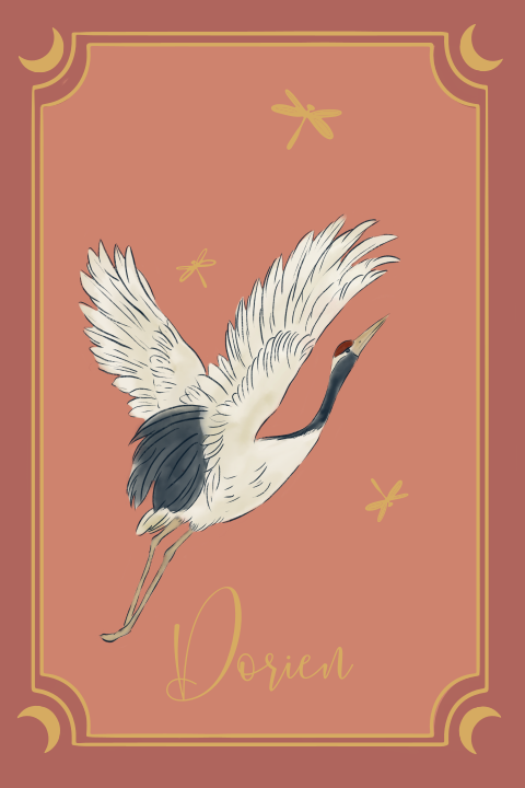 Tuinbord kraanvogel roze 40x60 cm