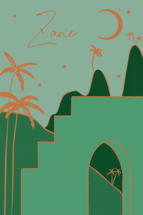 Tuinbord Sahara groen 40x60 cm