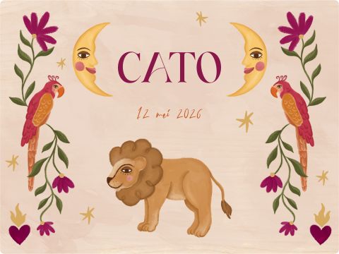 Memorybox leeuw roze