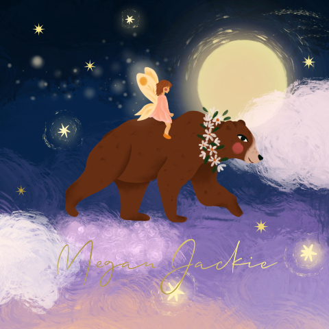 Poster elfje en de beer