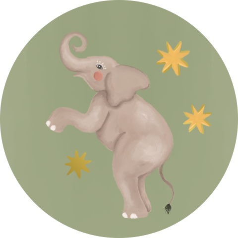 Sluitzegel olifant groen
