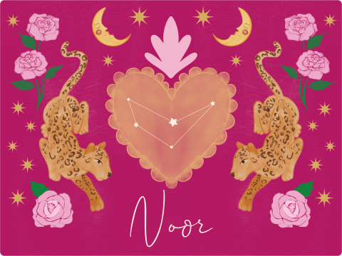 Memorybox panters roze