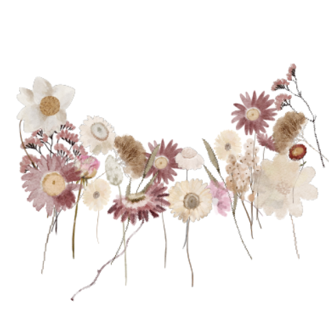 Sluitsticker droogbloemen