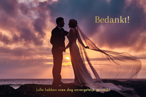 Bedankt kaart colorfully yours