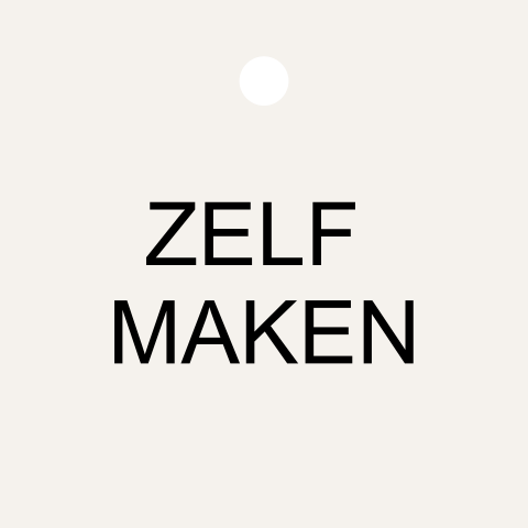 vierkant label met gaatje 40x40 mm