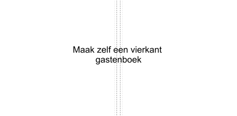 Gastenboek vierkant blanco