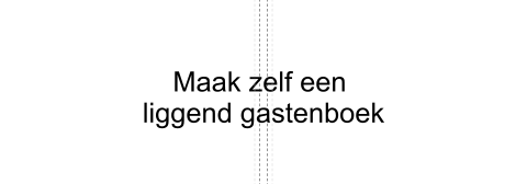liggend gastenboek blanco