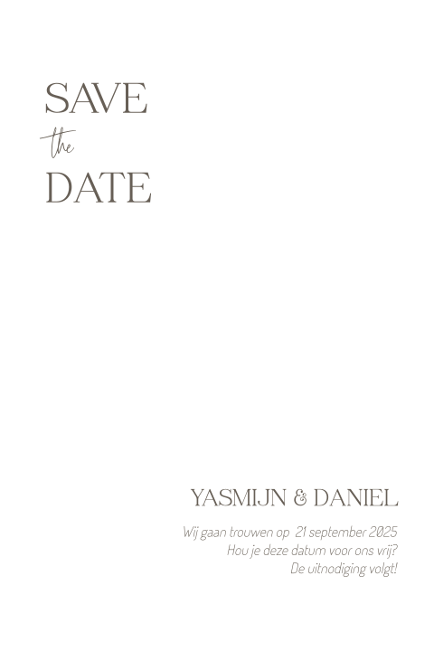 Save the date eenvoudig