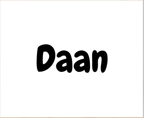 Houten bakfiets met naam