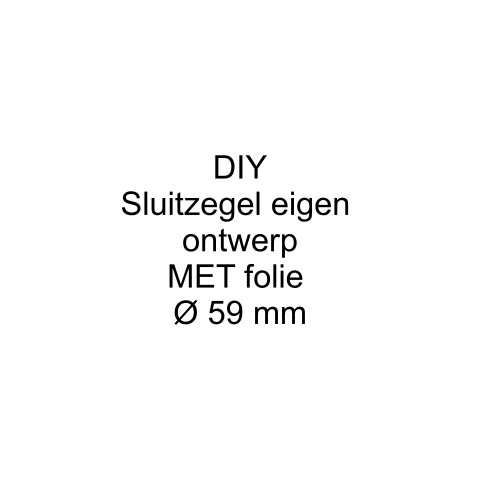 Sluitzegel met folie 59 mm