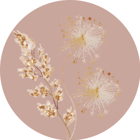 bijpassende sluitsticker droogbloem