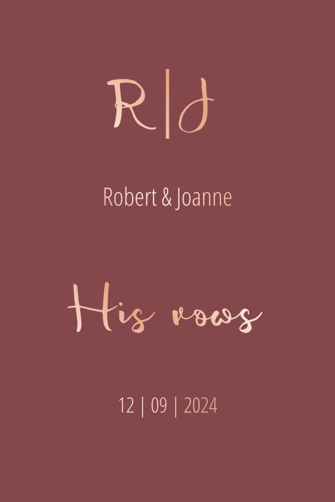 His vows lets go to bordeaux