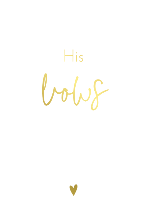 His vows geloften basic white