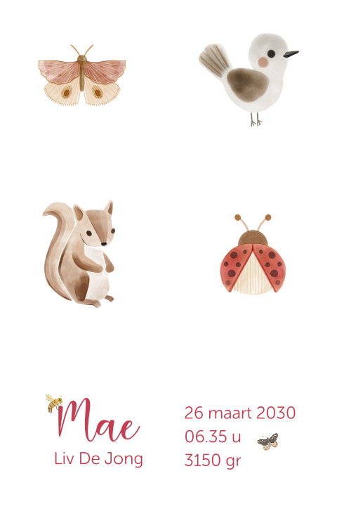 Houten blokken bedrukken met diertjes