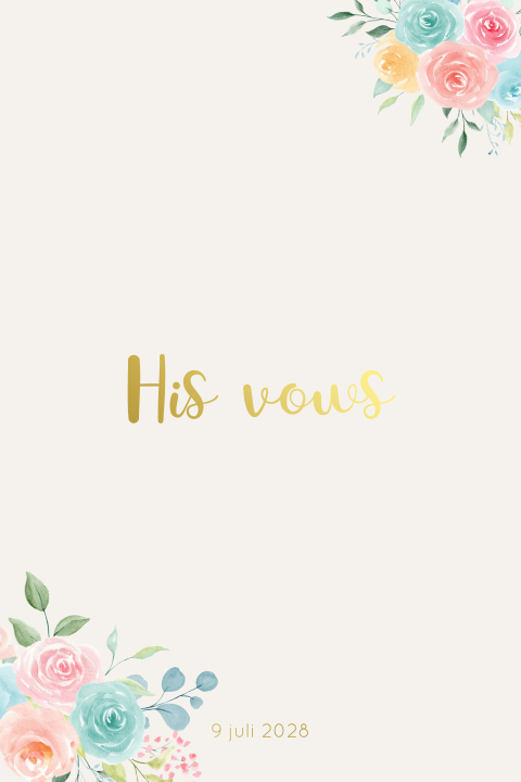 His vows spring is in the air