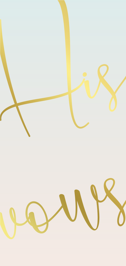 His vows beach vibes