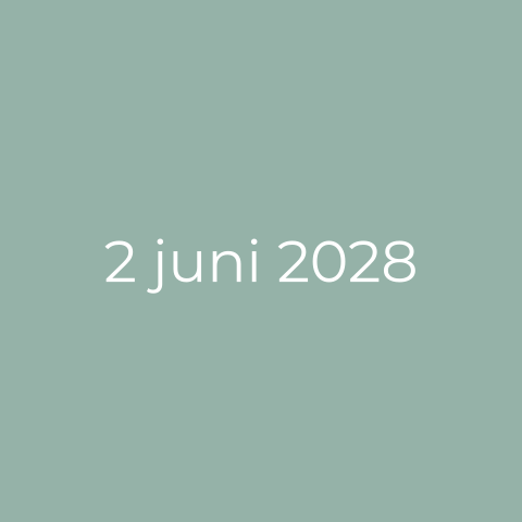 Trouwkaart vierkant groen set