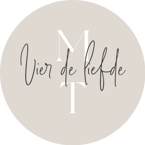 Sluitsticker beige zwart wit