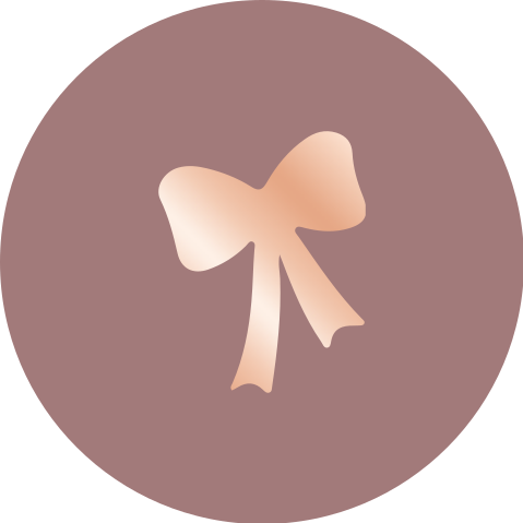 bijpassende sluitsticker strikje rosefolie