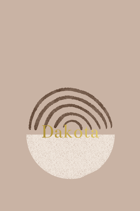 Nude beige geboortekaartje met goudfolie en watercolor afbeelding