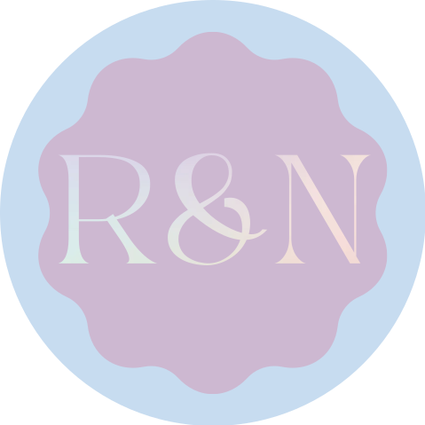 Sluitsticker lila lichtblauw holografisch folie