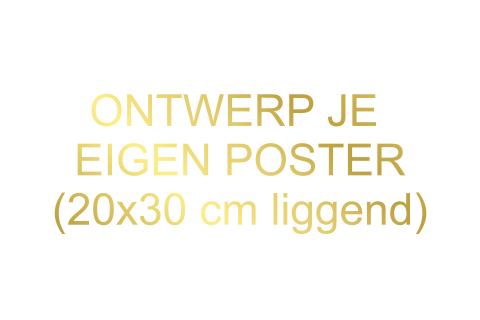 Poster ontwerp liggend met foliedruk