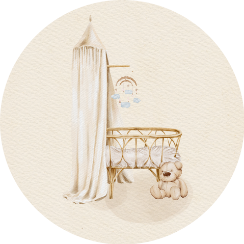 Sluitsticker babykamer