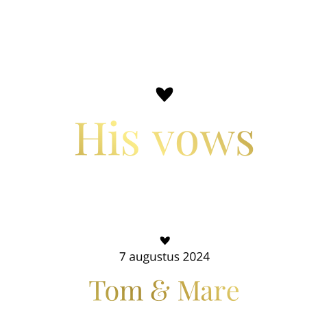 His vows yin to my yang