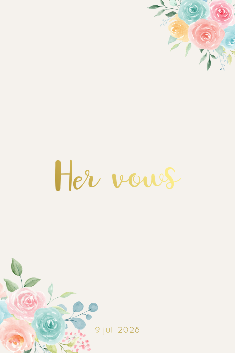 Her vows spring is in the air