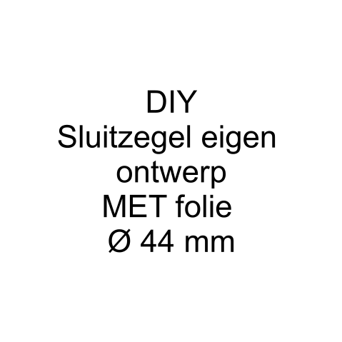 Ontwerp je eigen sluitzegel met folie 44 mm
