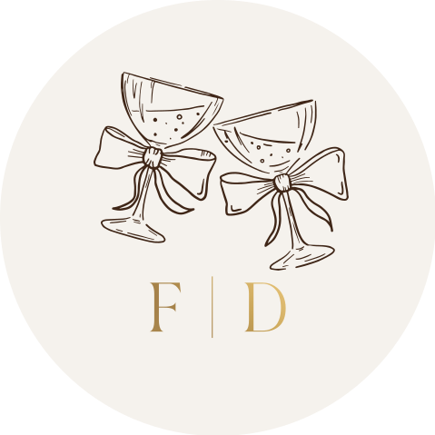 Sluitsticker beige bruin mat goudfolie