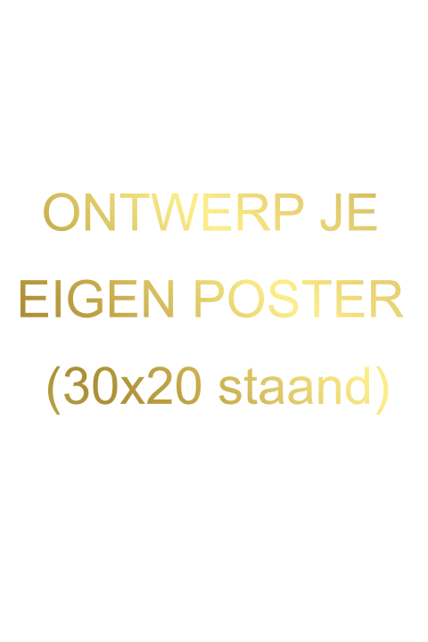 Poster staand met folie diy