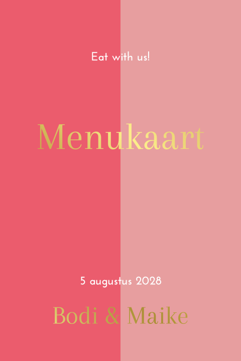 Menukaart kleurrijk 2