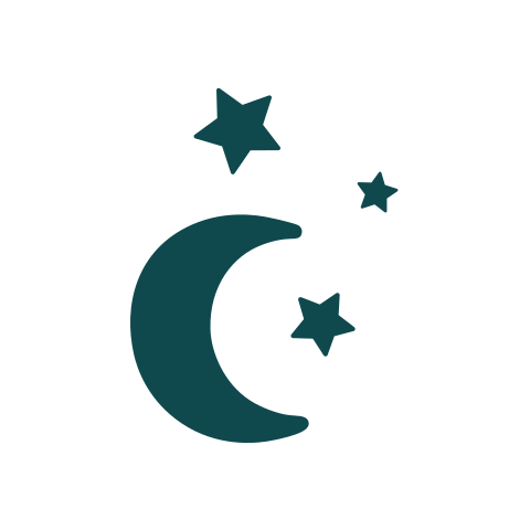 Sluitsticker maan en sterren