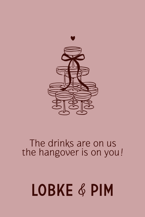 Bar bord roze bordeaux