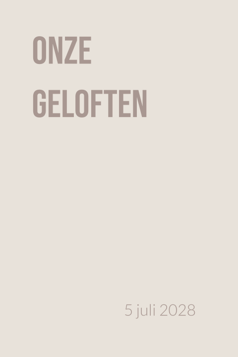 Geloftenboekje Something borrowed