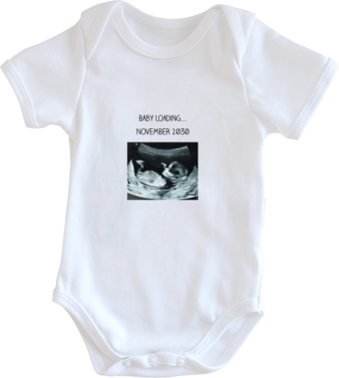 Rompertje wit korte mouw newborn